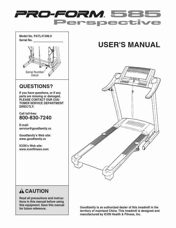 ProForm Treadmill PATL41306_0-page_pdf